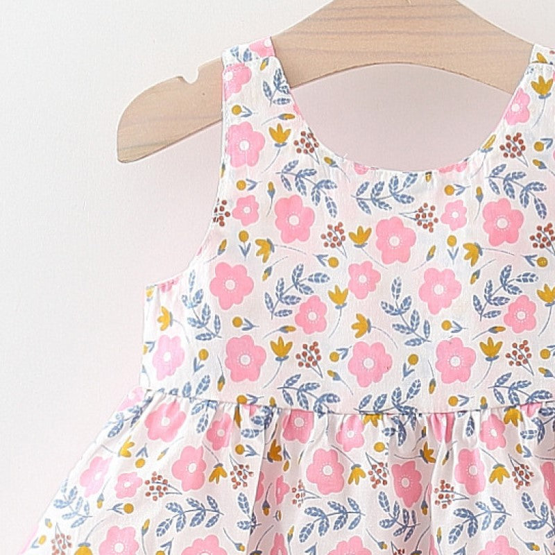 Ladies Floral Print Fit & Flare Dress