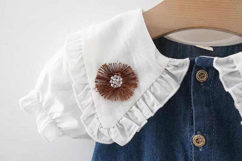 Puff Sleeves Fit & Flare Dress