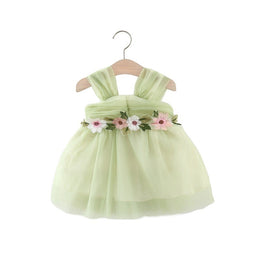 Girls Georgette Fit & Flare Mini Dress