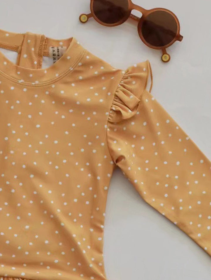 Girls Printed Swim Bodysuit