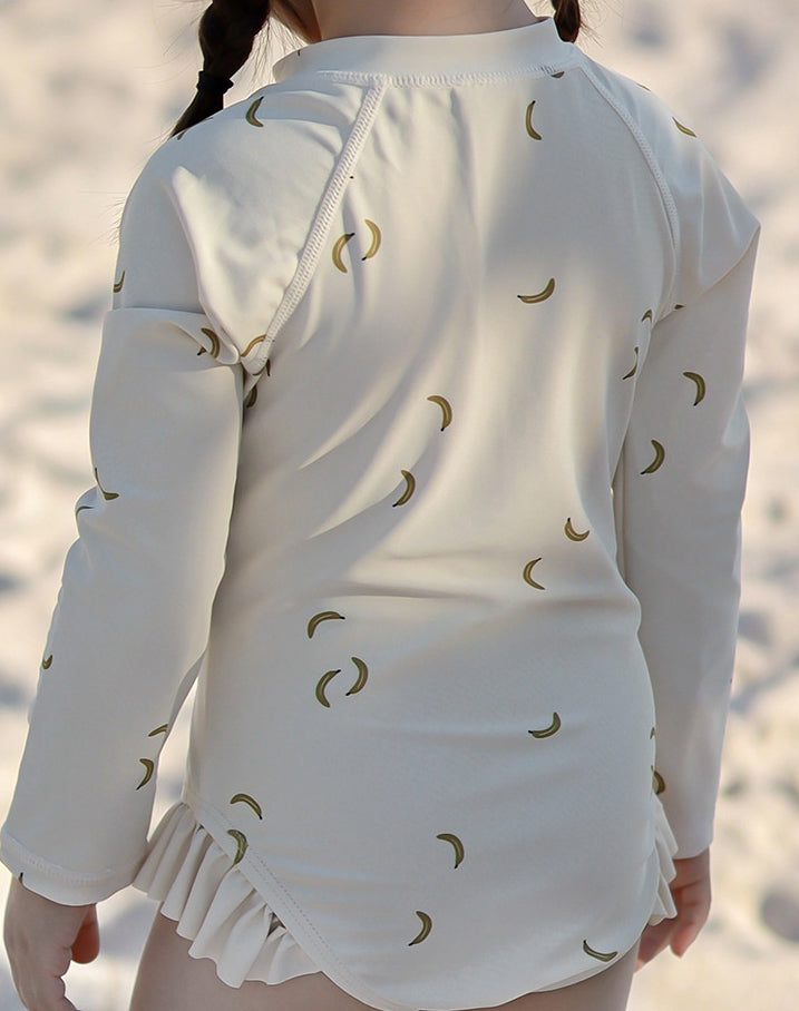 Girls Printed Round Neck Bodysuit