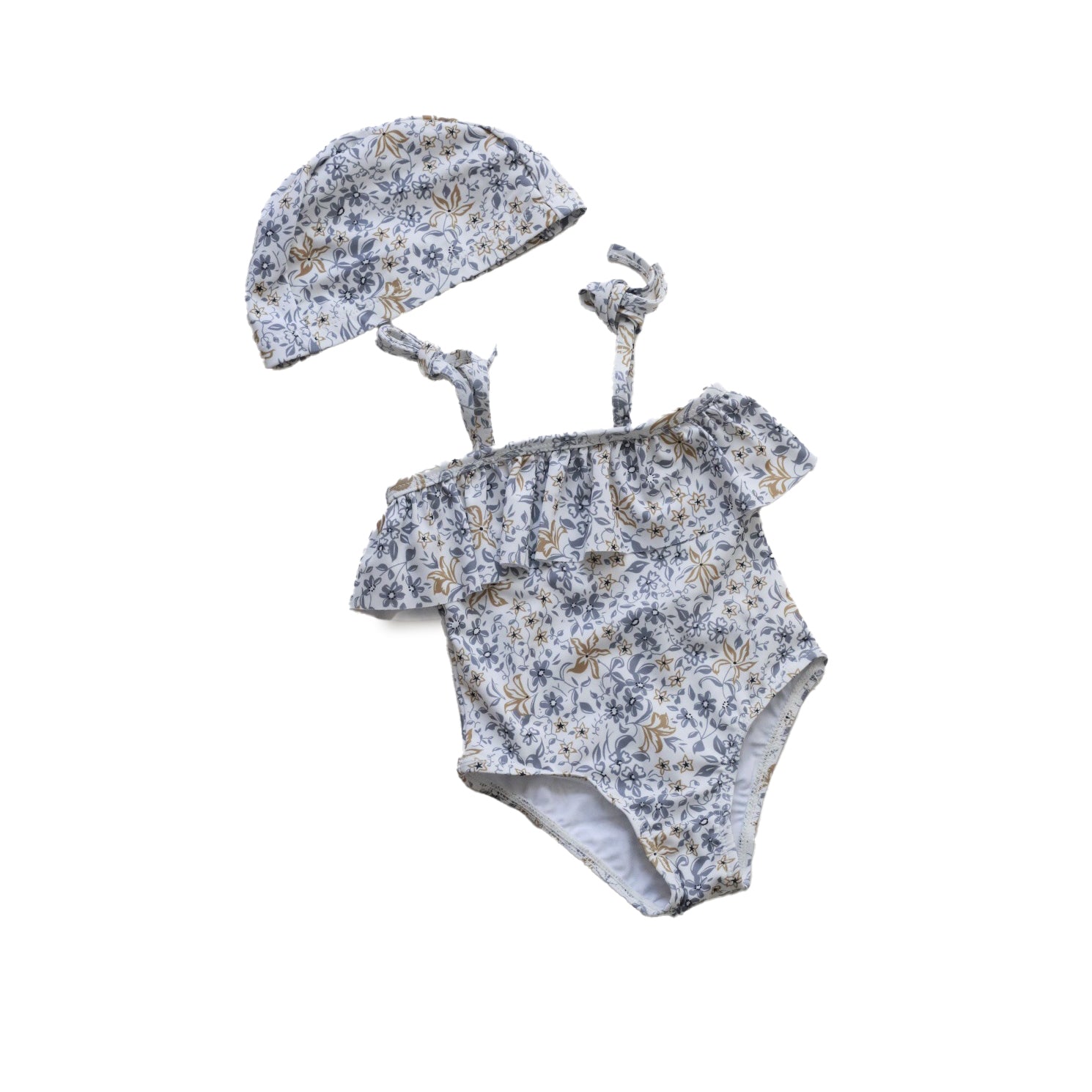 Girls Printed Swim Bodysuit
