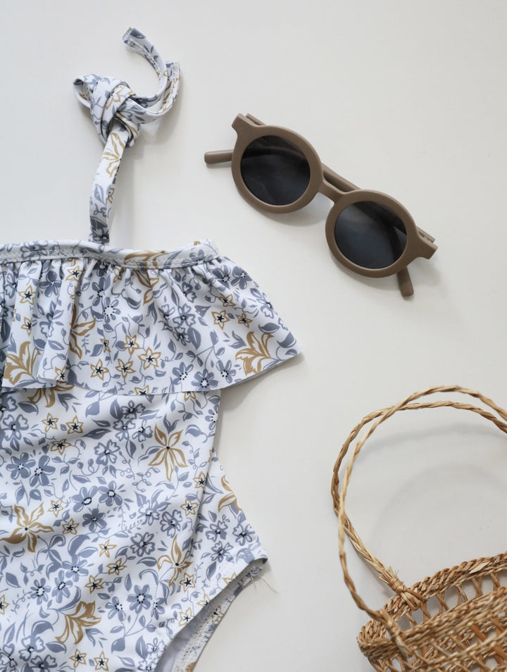 Girls Printed Swim Bodysuit