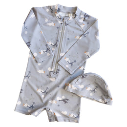 Boys Printed Round Neck Leg-Suit