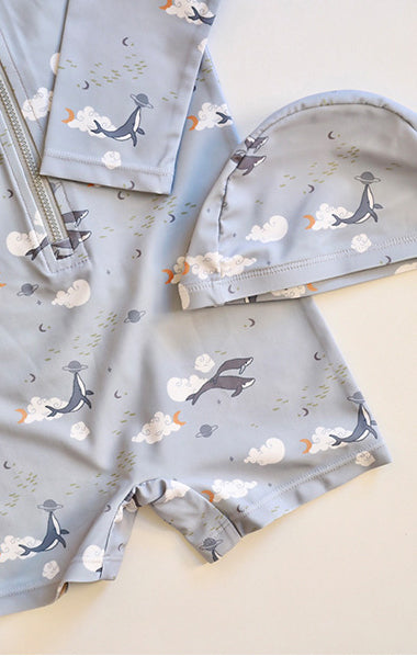 Boys Printed Round Neck Leg-Suit
