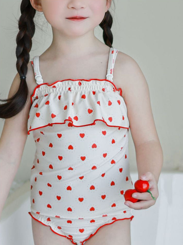 Girls Printed Swim Bodysuit