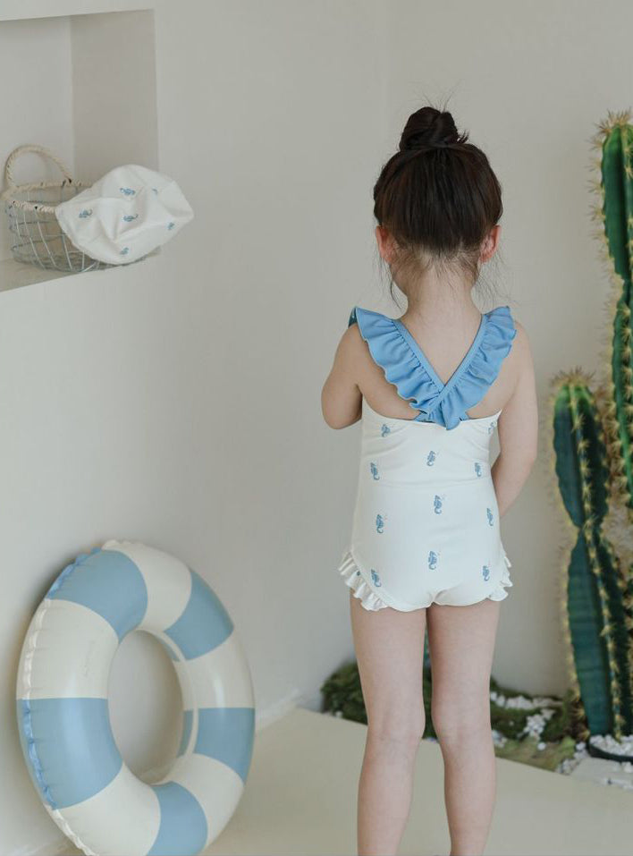 Girls Printed Round Neck Body Suit
