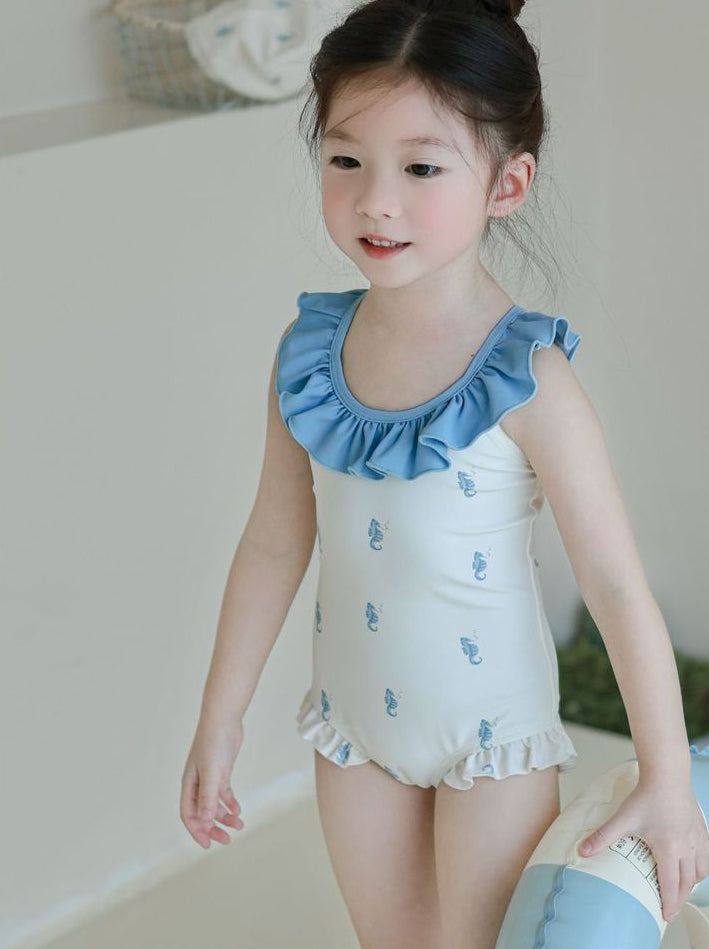 Girls Printed Round Neck Body Suit
