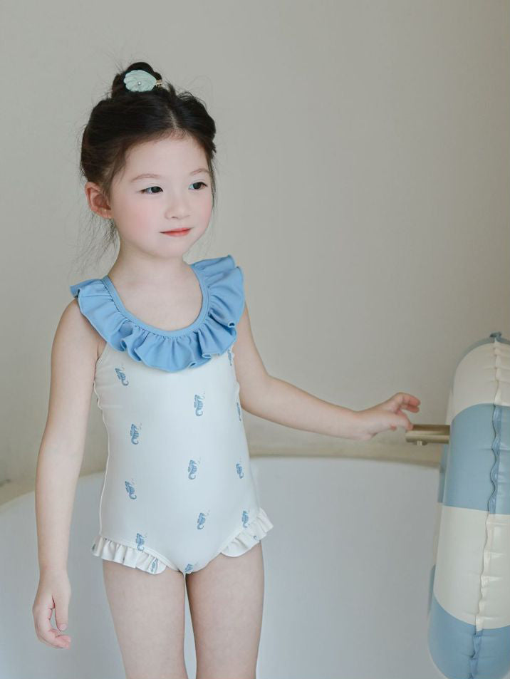 Girls Printed Round Neck Body Suit