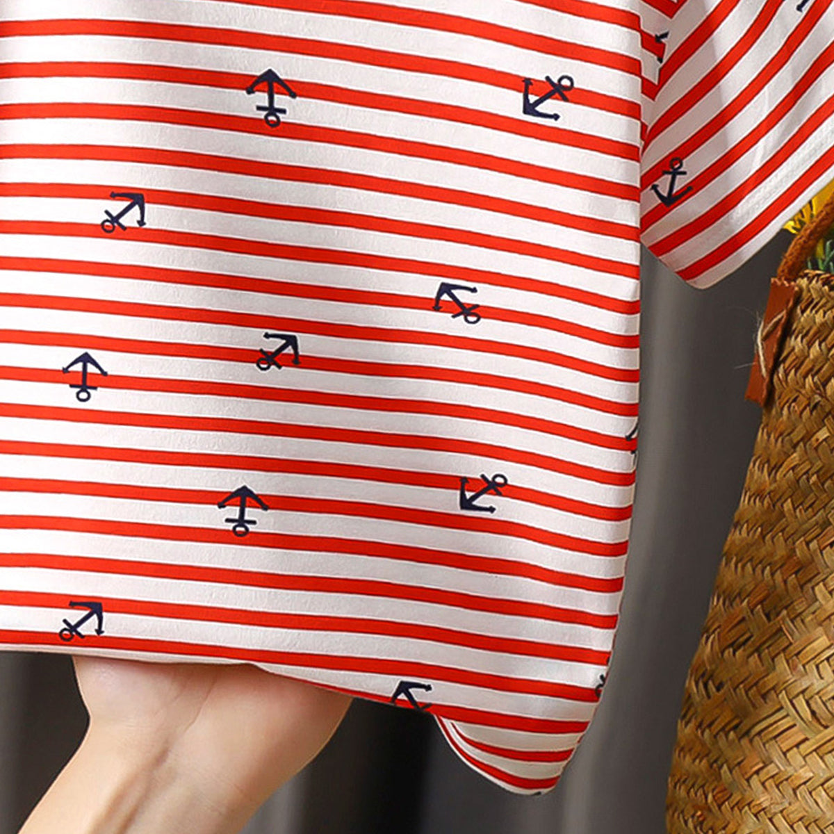 Boys Striped Round Neck Cotton T-shirt