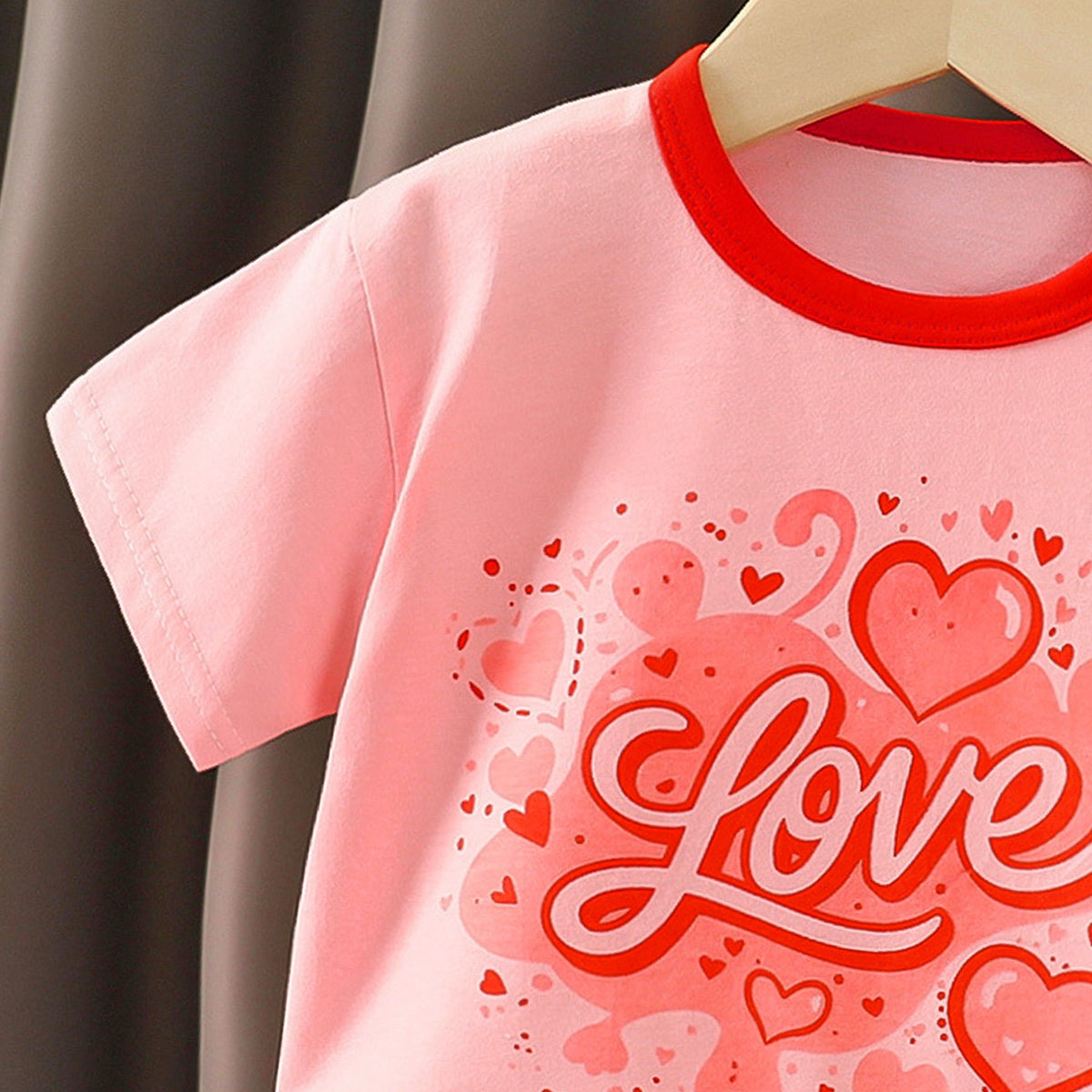 Girls Typography Printed Round Neck Cotton Regular Fit T-shirt