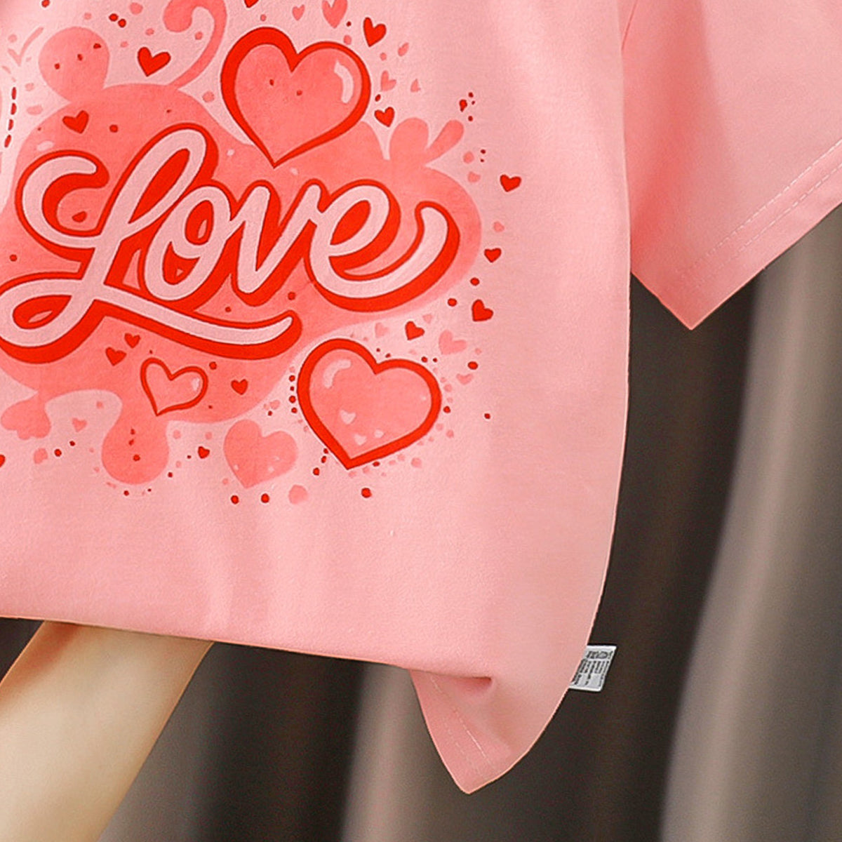 Girls Typography Printed Round Neck Cotton Regular Fit T-shirt