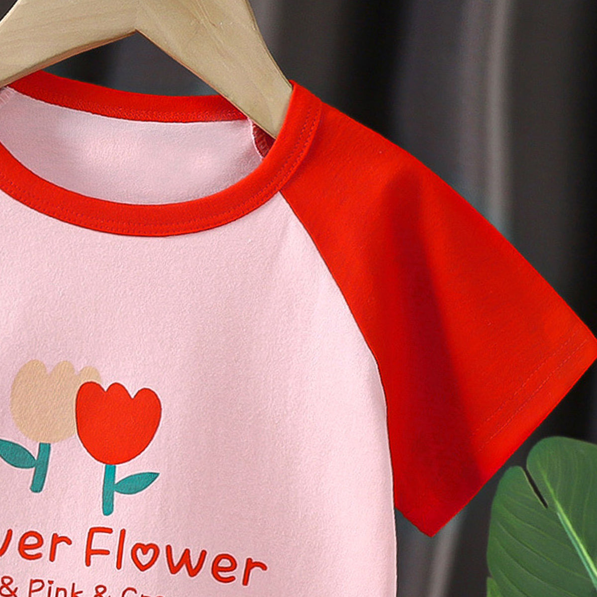 Girls Typography Printed Round Neck Cotton T-shirt
