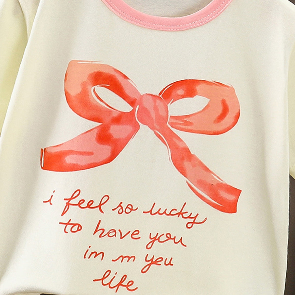 Girls Typography Printed Round Neck Cotton T-shirt