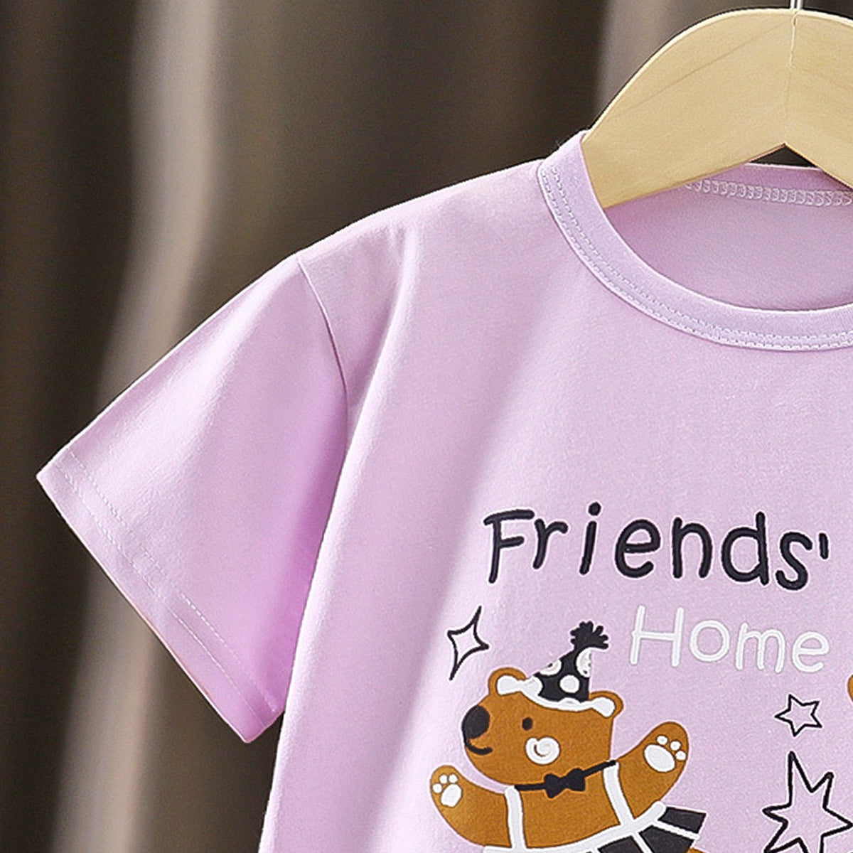 Girls Graphic Printed Round Neck Cotton T-shirt