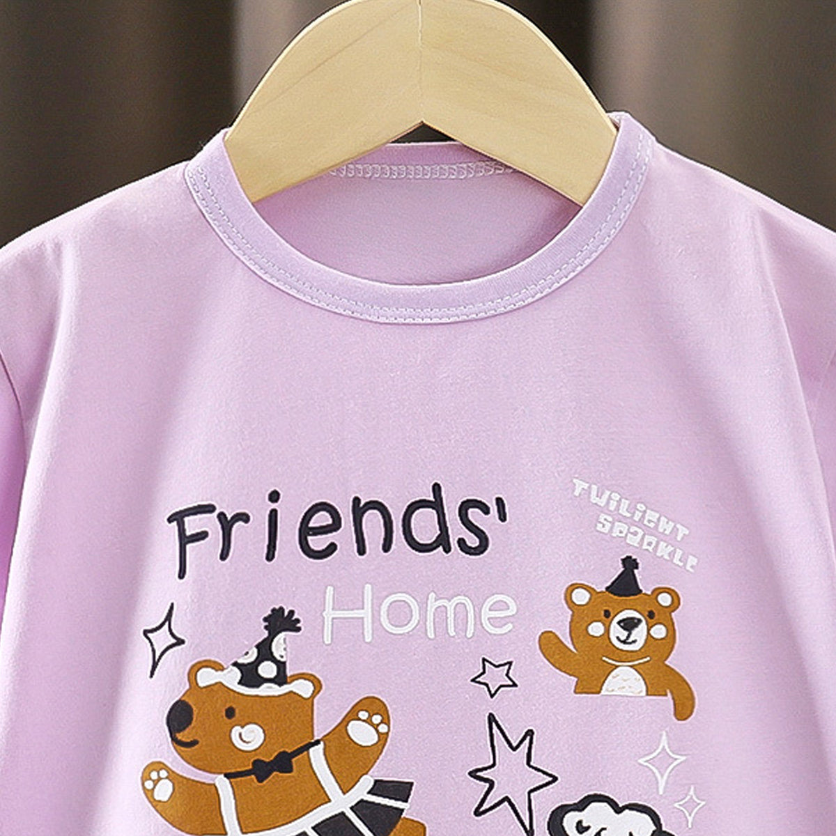 Girls Graphic Printed Round Neck Cotton T-shirt