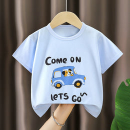 Boys Graphic Printed Round Neck Cotton T-shirt