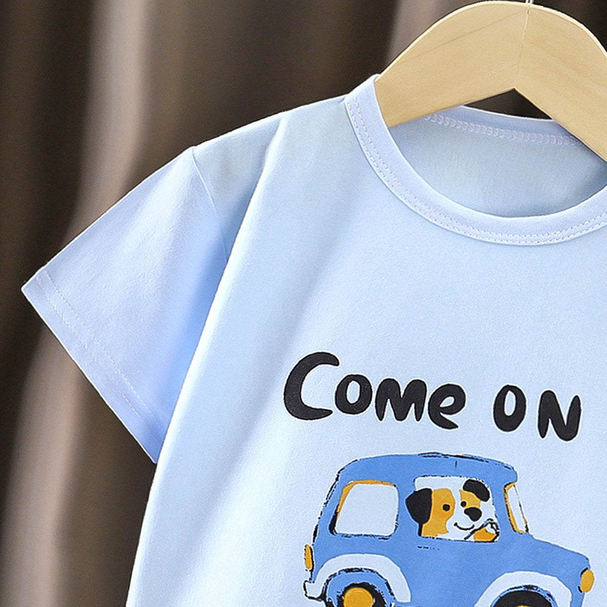 Boys Graphic Printed Round Neck Cotton T-shirt