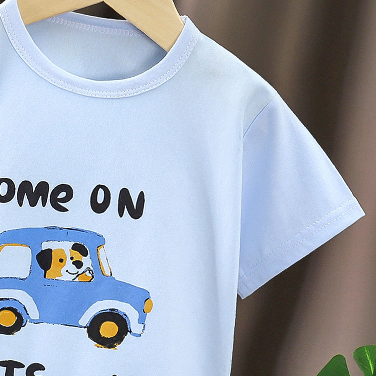 Boys Graphic Printed Round Neck Cotton T-shirt