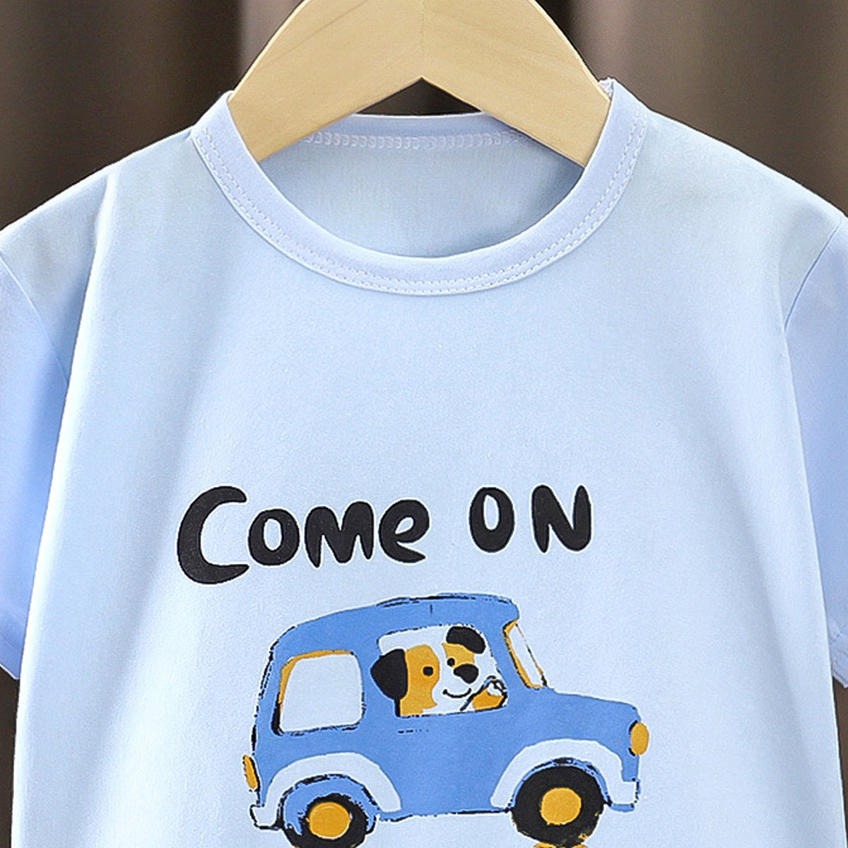 Boys Graphic Printed Round Neck Cotton T-shirt