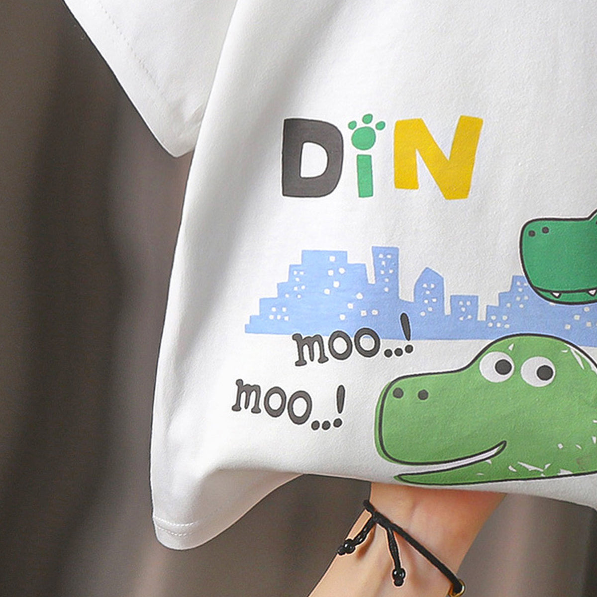 Boys Graphic Printed Round Neck Cotton T-shirt