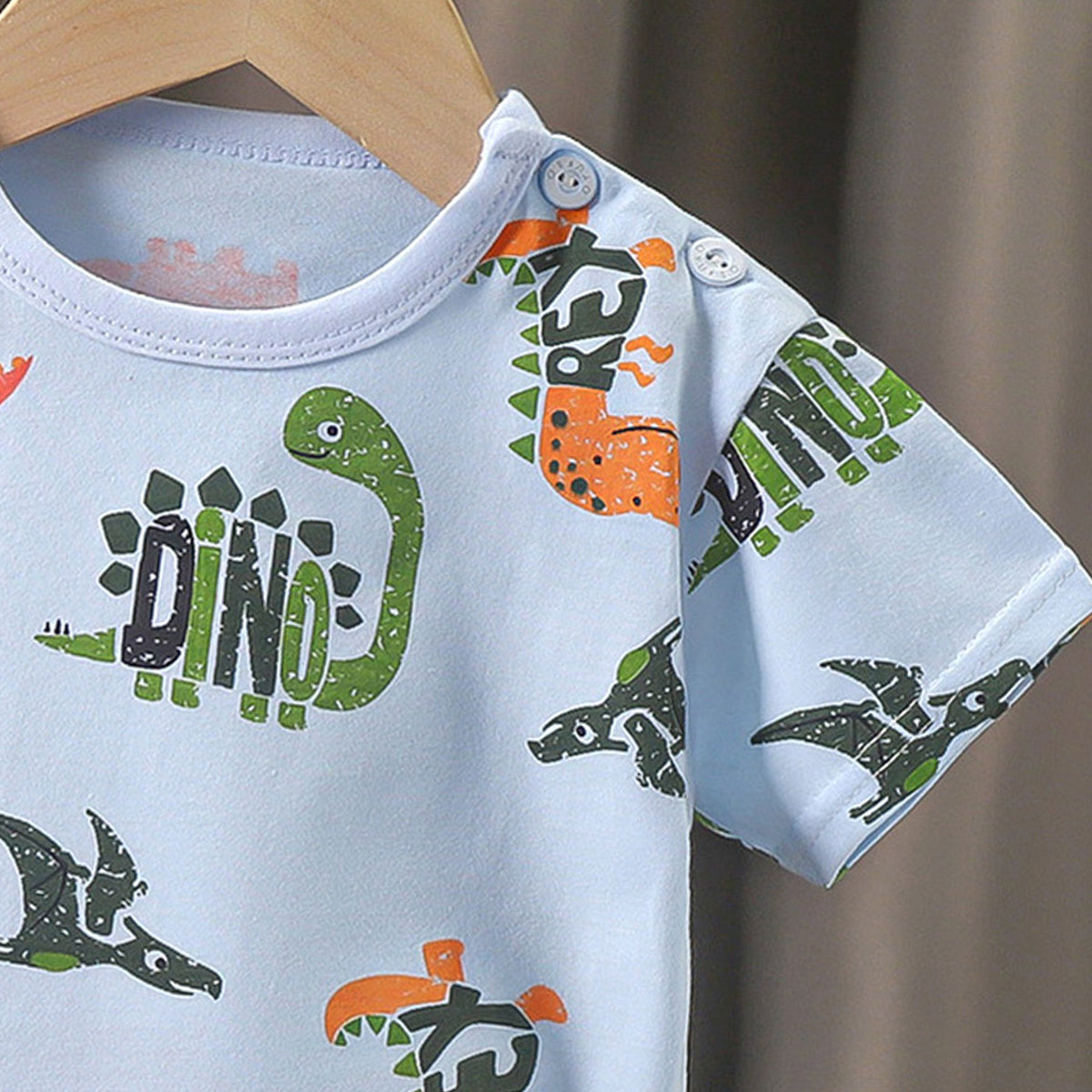 Boys Conversational Printed Round Neck Cotton T-shirt