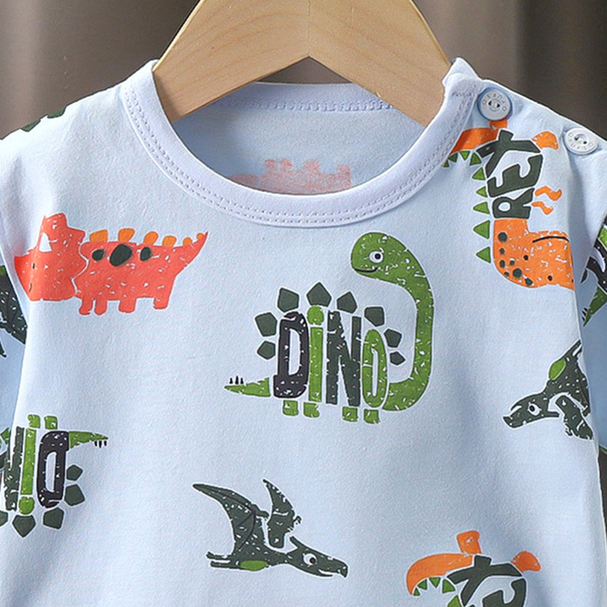 Boys Conversational Printed Round Neck Cotton T-shirt