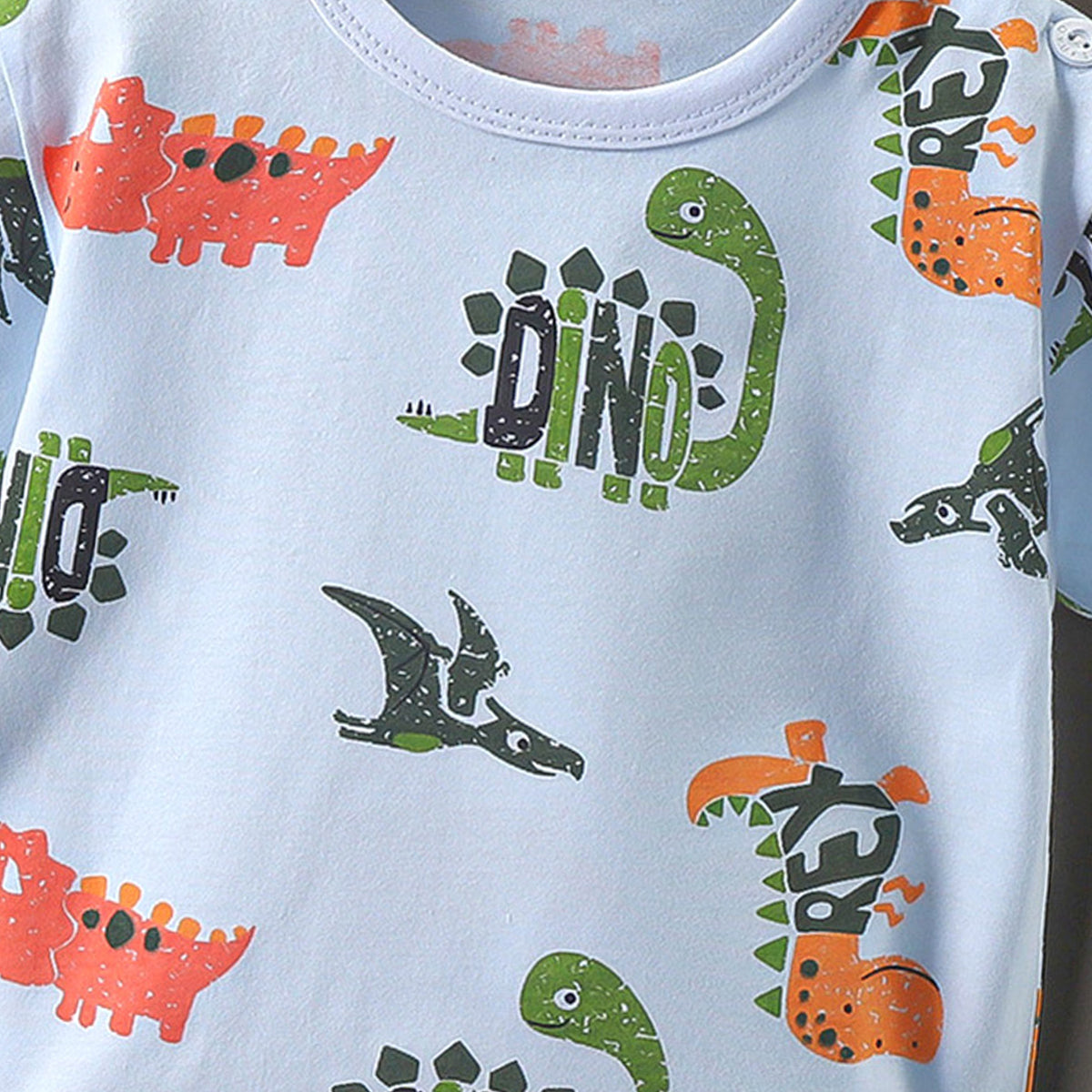 Boys Conversational Printed Round Neck Cotton T-shirt