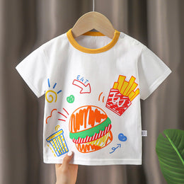 Boys Graphic Printed Round Neck Cotton T-shirt