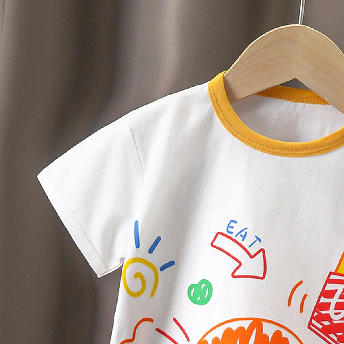 Boys Graphic Printed Round Neck Cotton T-shirt