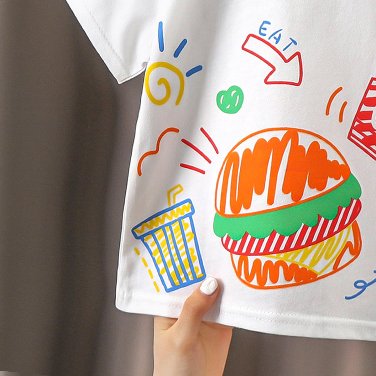 Boys Graphic Printed Round Neck Cotton T-shirt