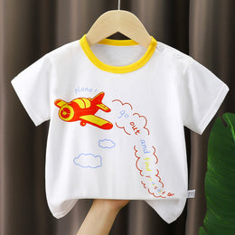 Boys Graphic Printed Round Neck Cotton T-shirt