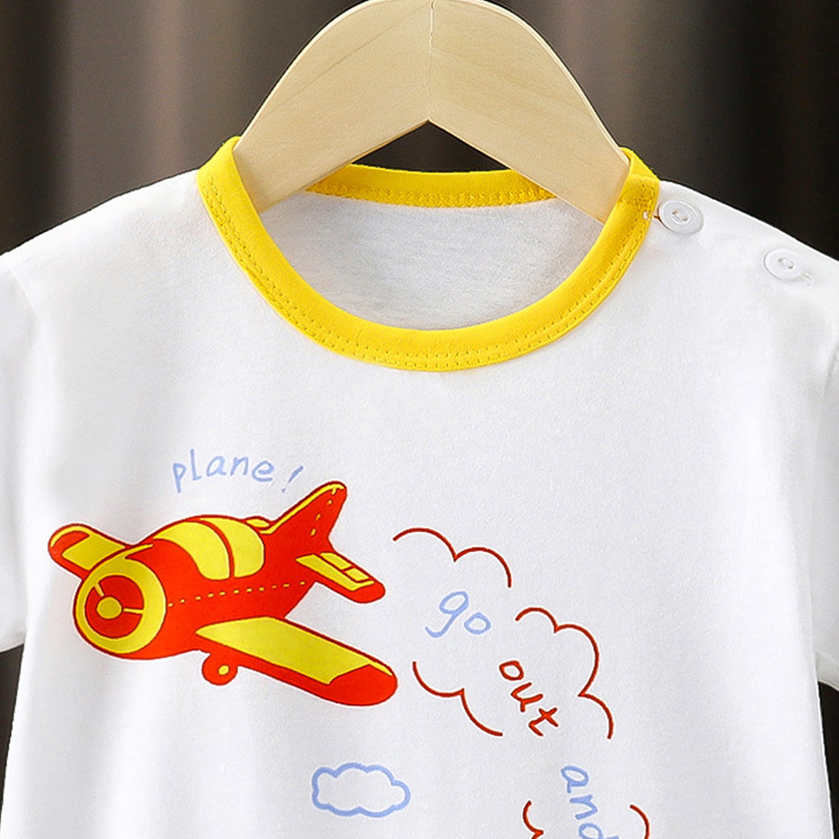 Boys Graphic Printed Round Neck Cotton T-shirt
