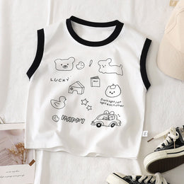 Boys Graphic Printed Round Neck Cotton T-shirt