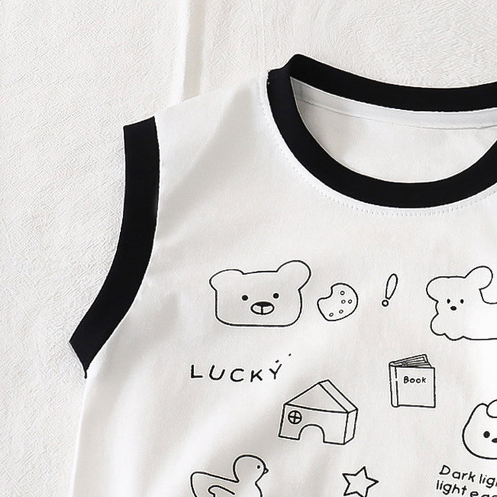 Boys Graphic Printed Round Neck Cotton T-shirt