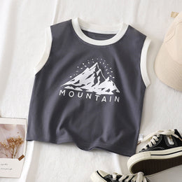 Boys Graphic Printed Round Neck Cotton T-shirt