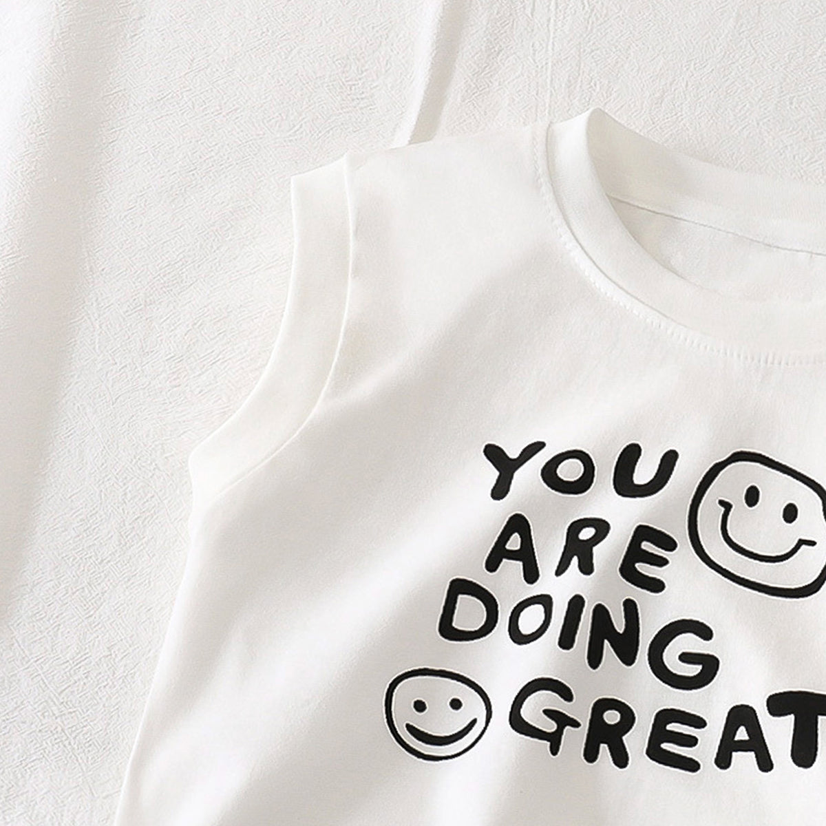 Boys Typography Printed Round Neck Cotton T-shirt