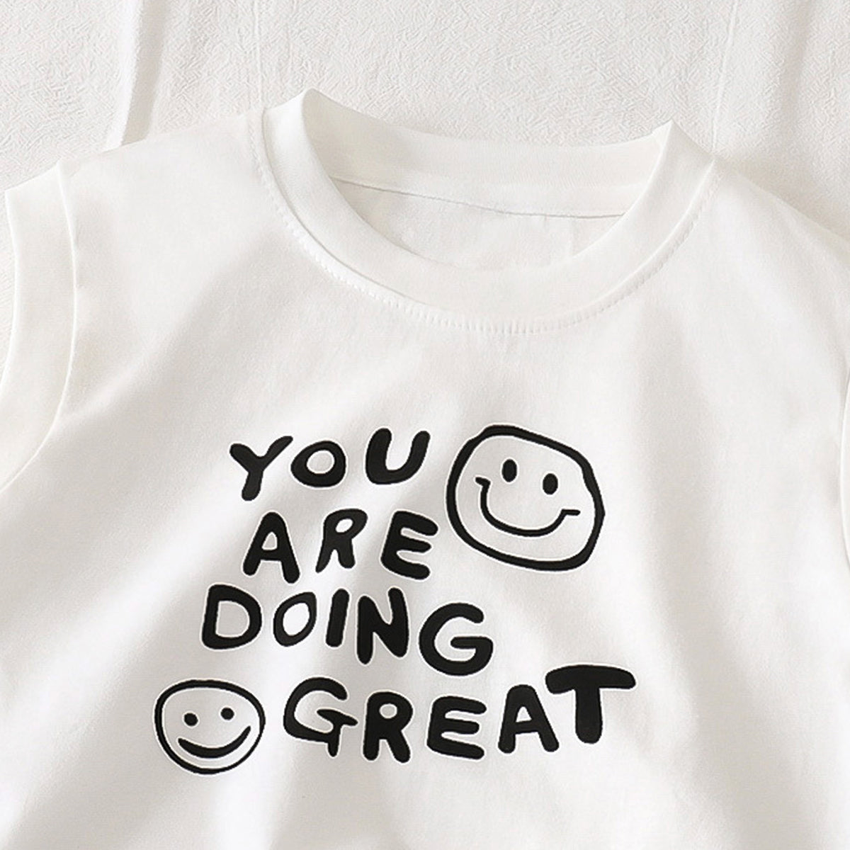 Boys Typography Printed Round Neck Cotton T-shirt