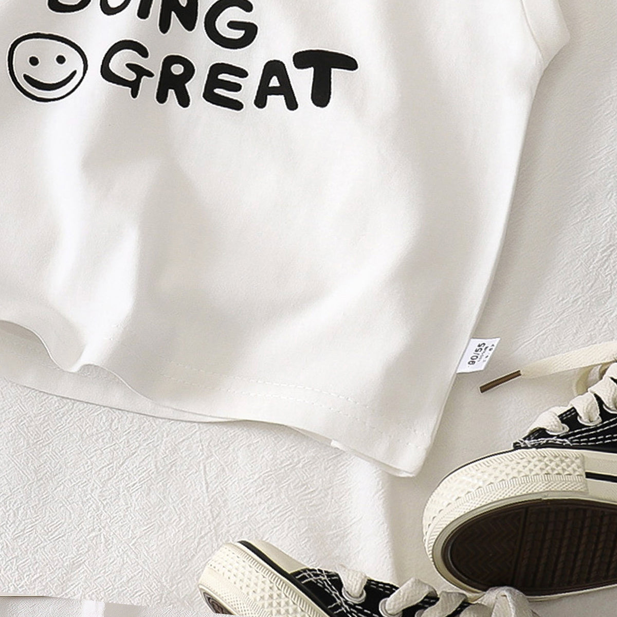 Boys Typography Printed Round Neck Cotton T-shirt