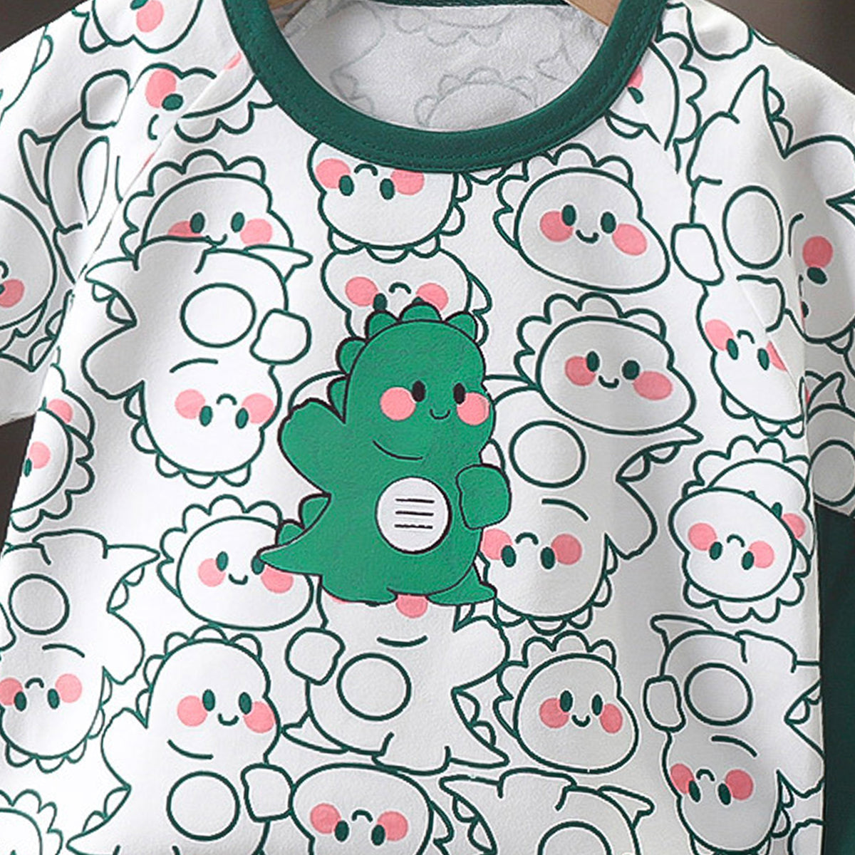 Boys Printed Pure Cotton T-Shirt With Shorts