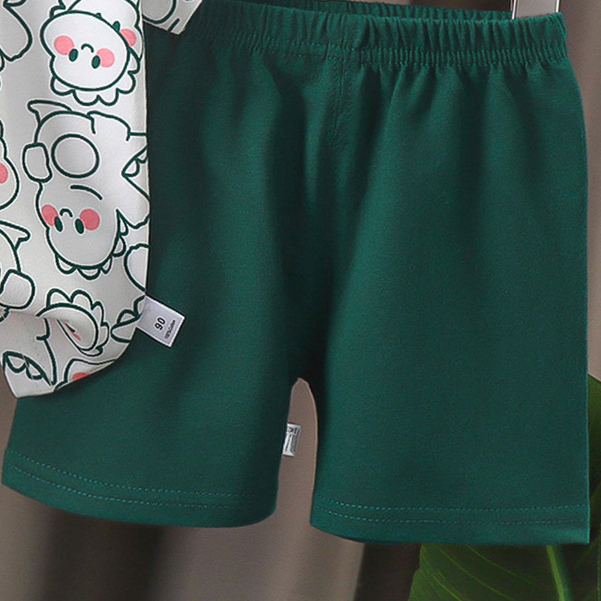 Boys Printed Pure Cotton T-Shirt With Shorts