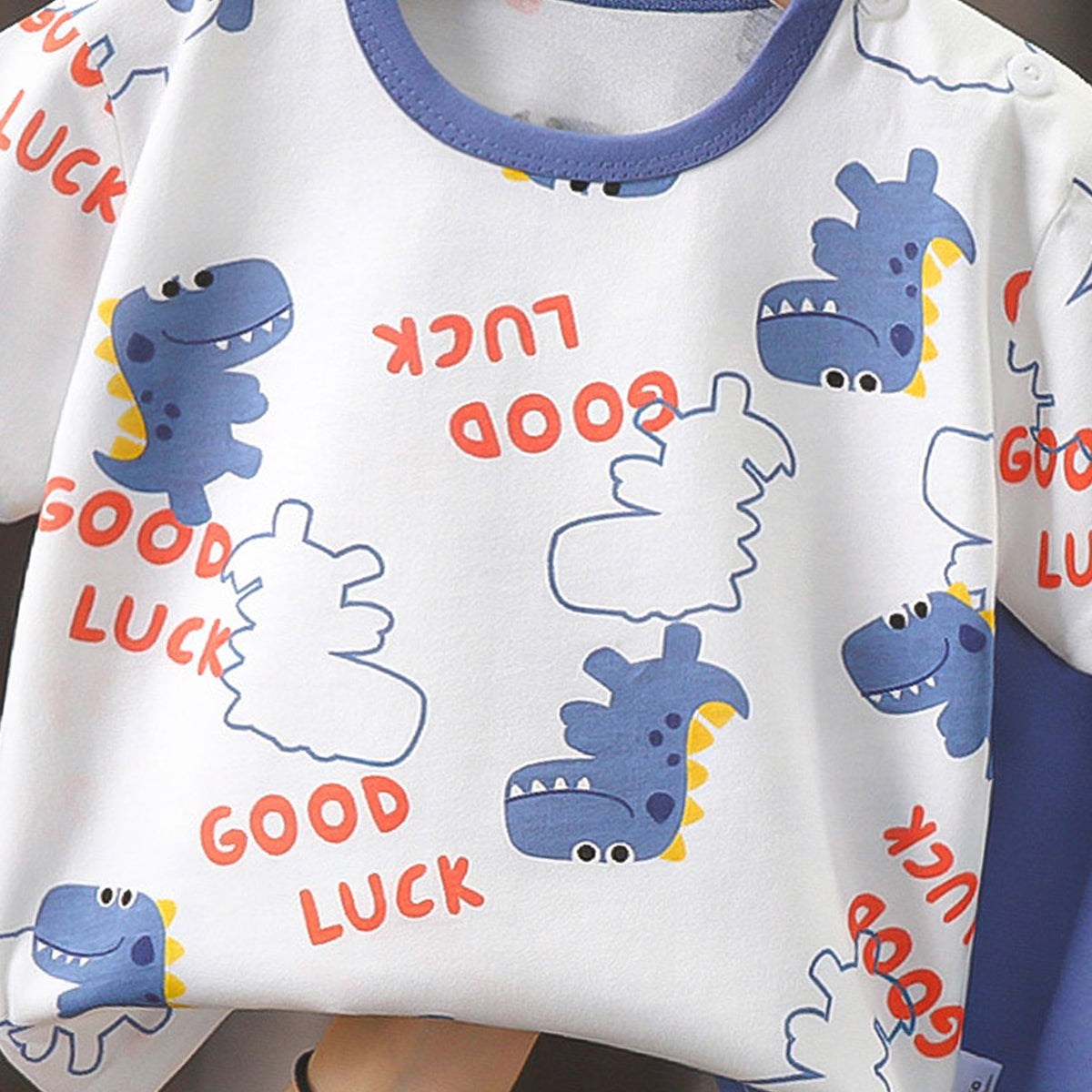 Boys Printed Pure Cotton T-Shirt With Shorts