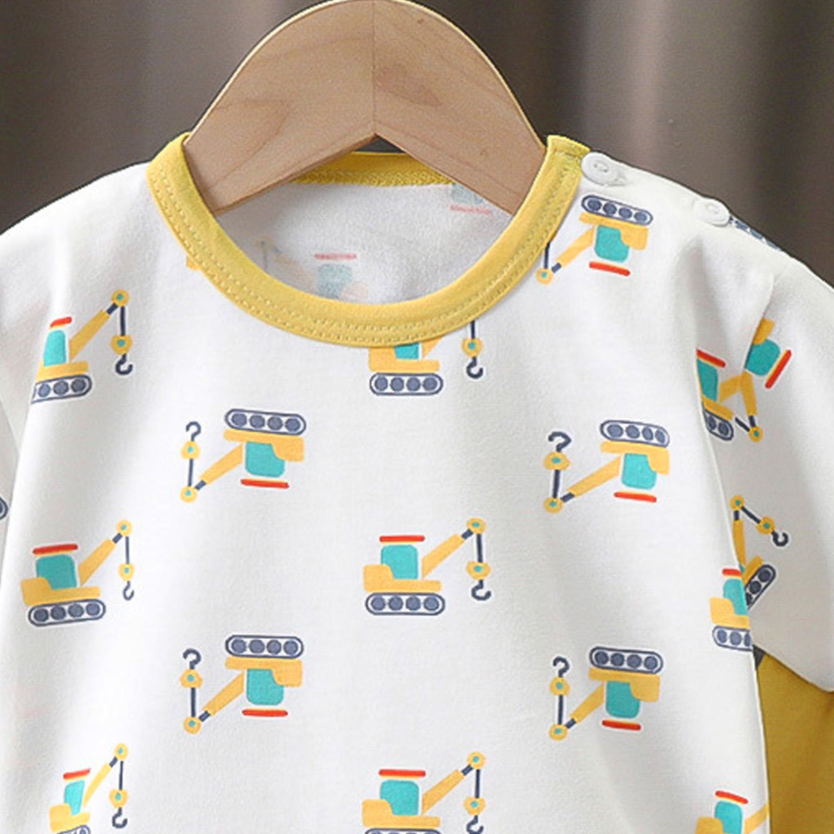 Boys Printed Short Sleeves Pure Cotton T-shirt With Shorts
