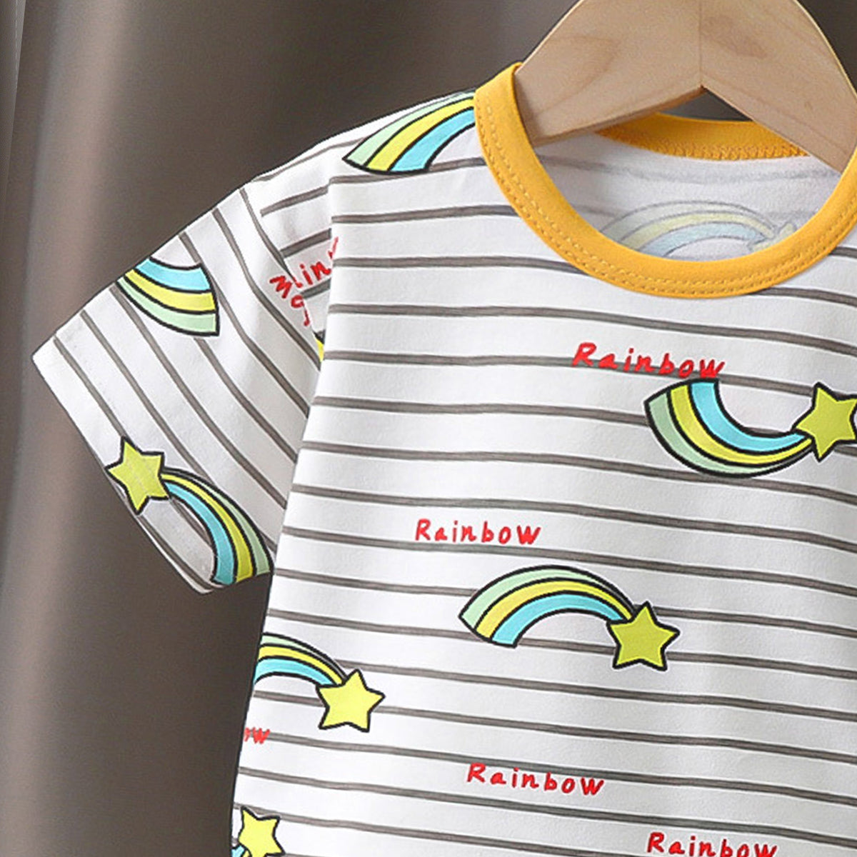Boys Printed Pure Cotton T-Shirt With Shorts