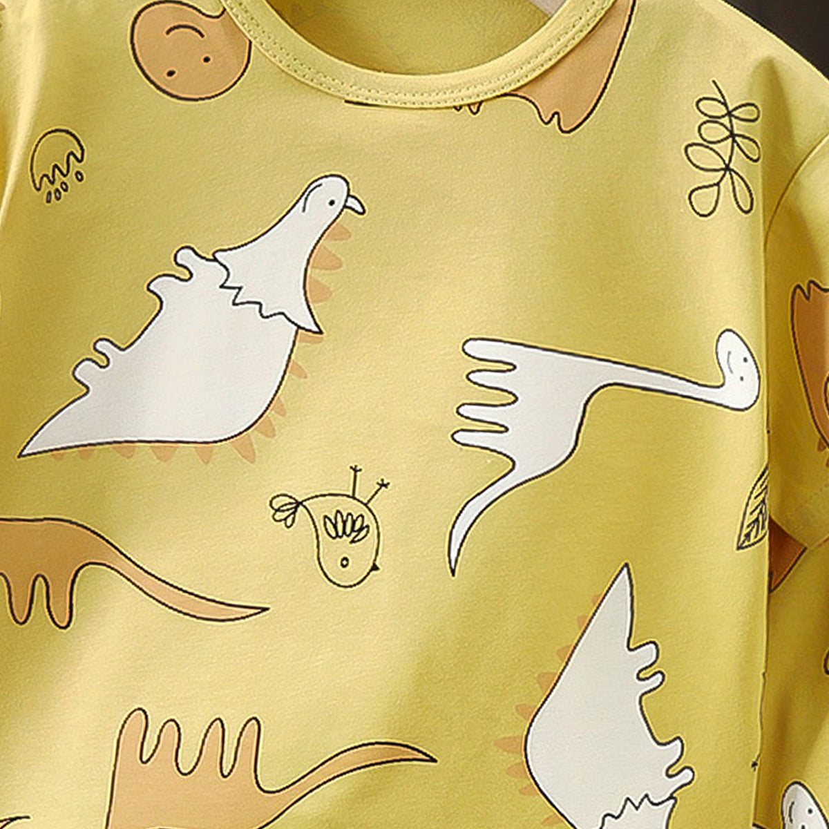 Boys Printed Short Sleeves Pure Cotton T-shirt With Shorts