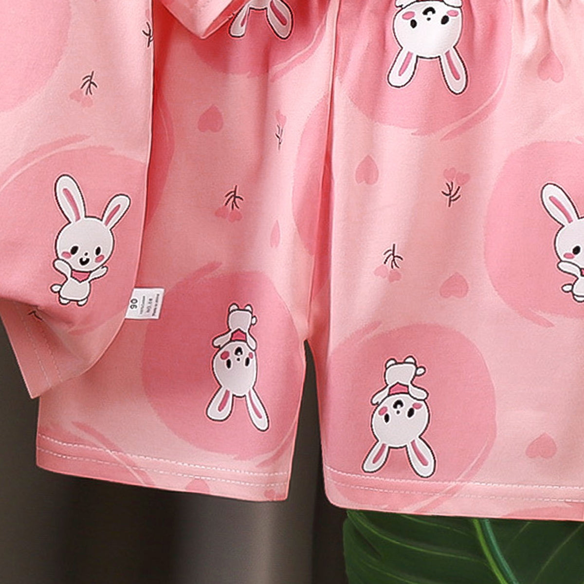 Girls Printed Pure Cotton T-Shirt With Shorts