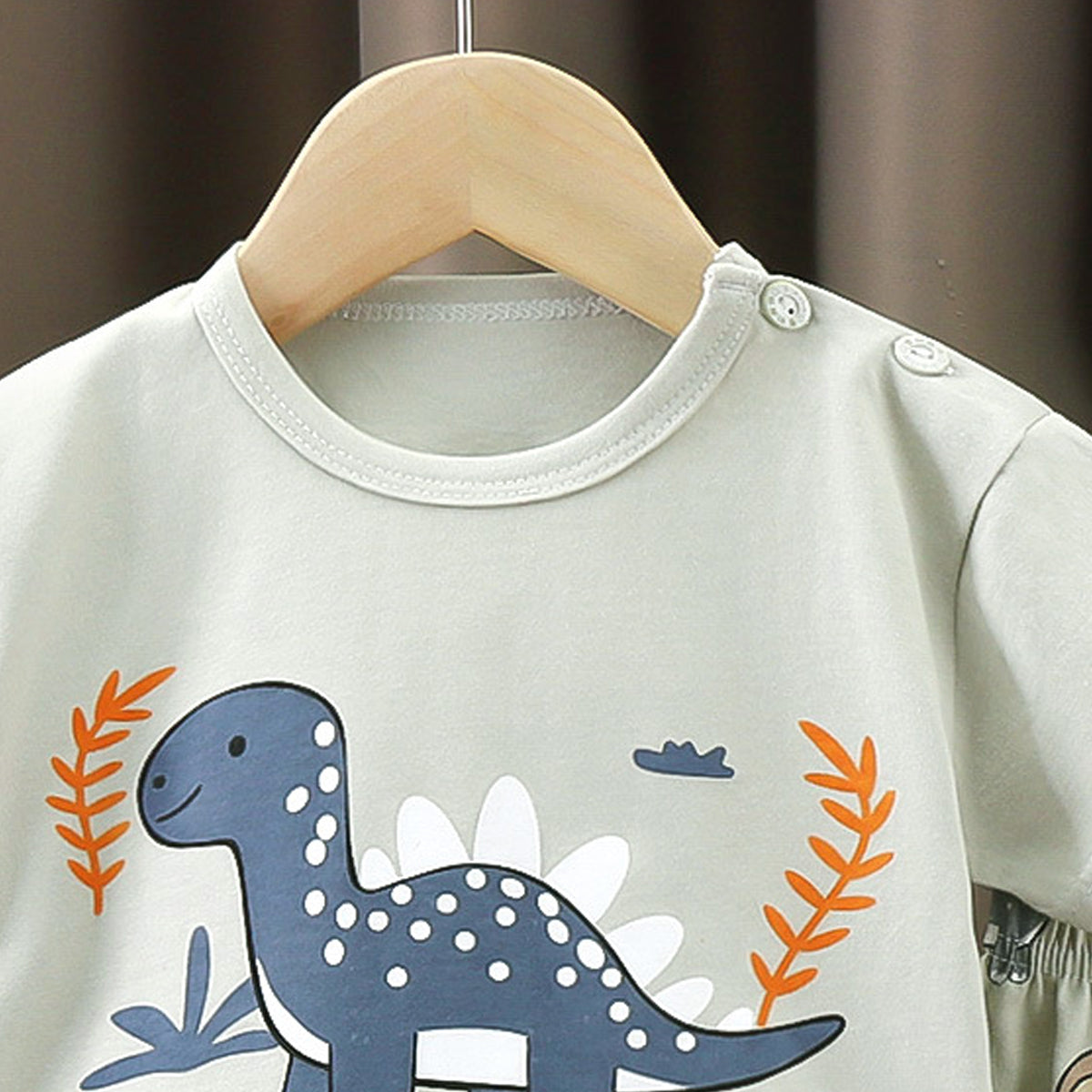 Boys Printed Short Sleeves Pure Cotton T-shirt With Shorts