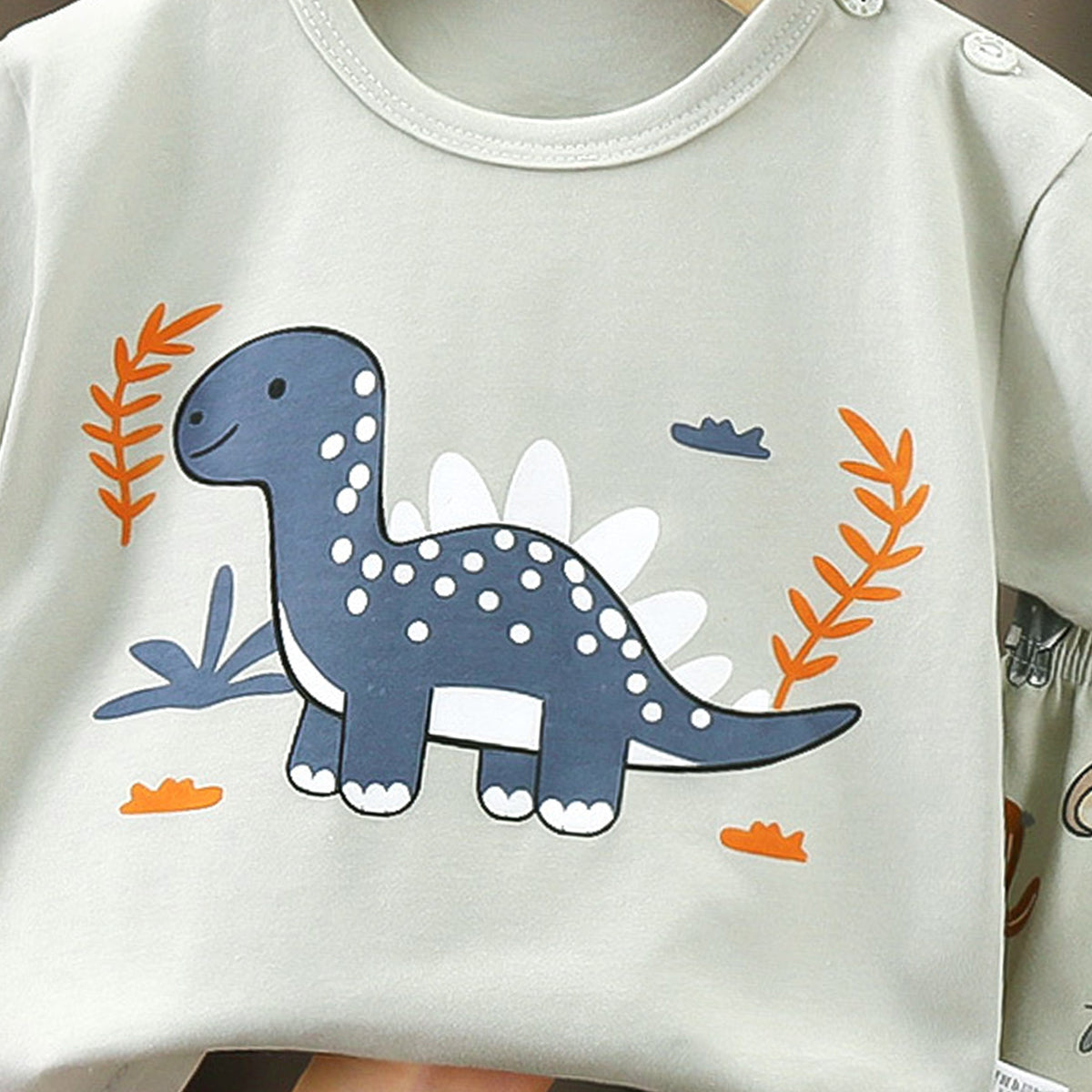 Boys Printed Short Sleeves Pure Cotton T-shirt With Shorts