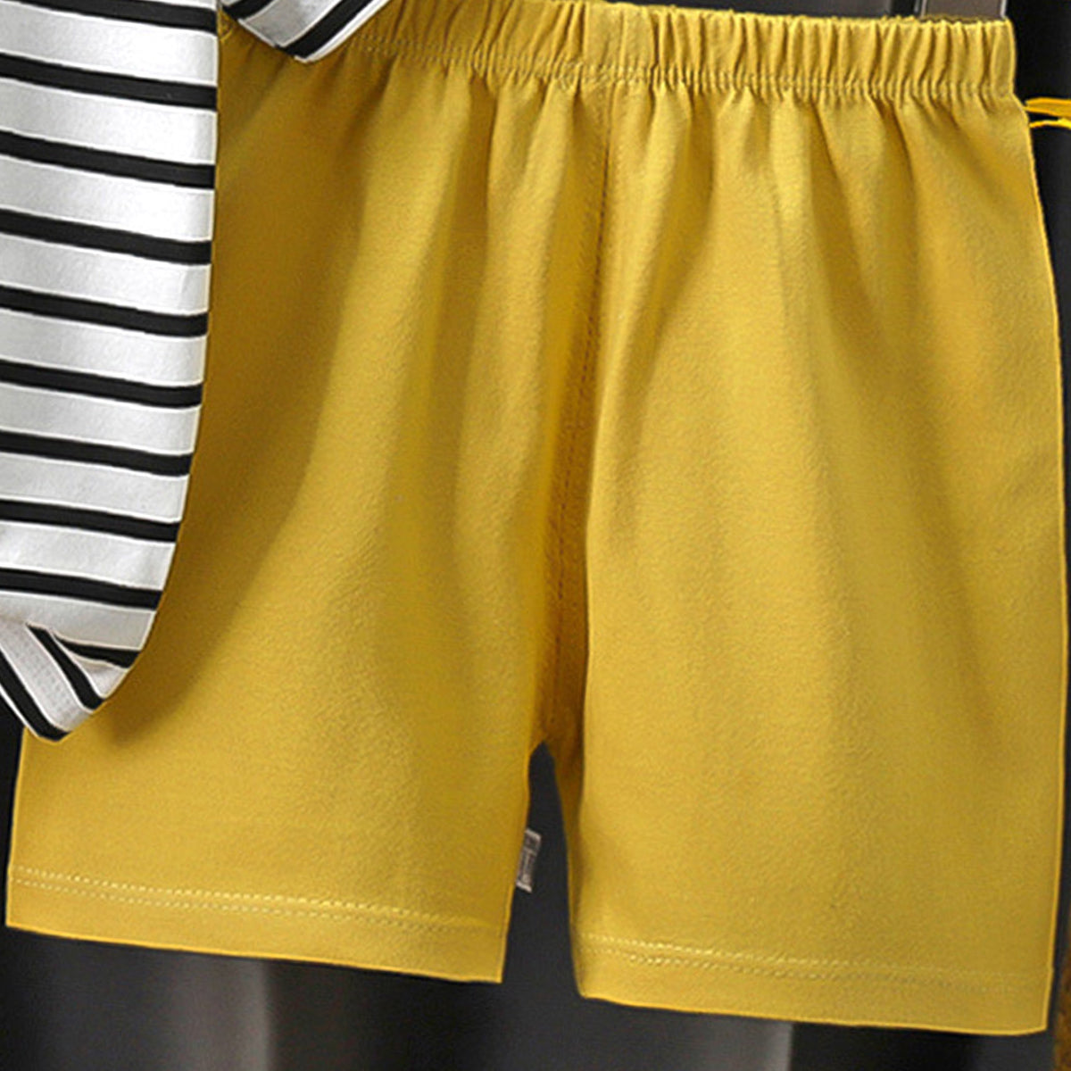 Boys Striped Short Sleeves Pure Cotton T-shirt With Shorts