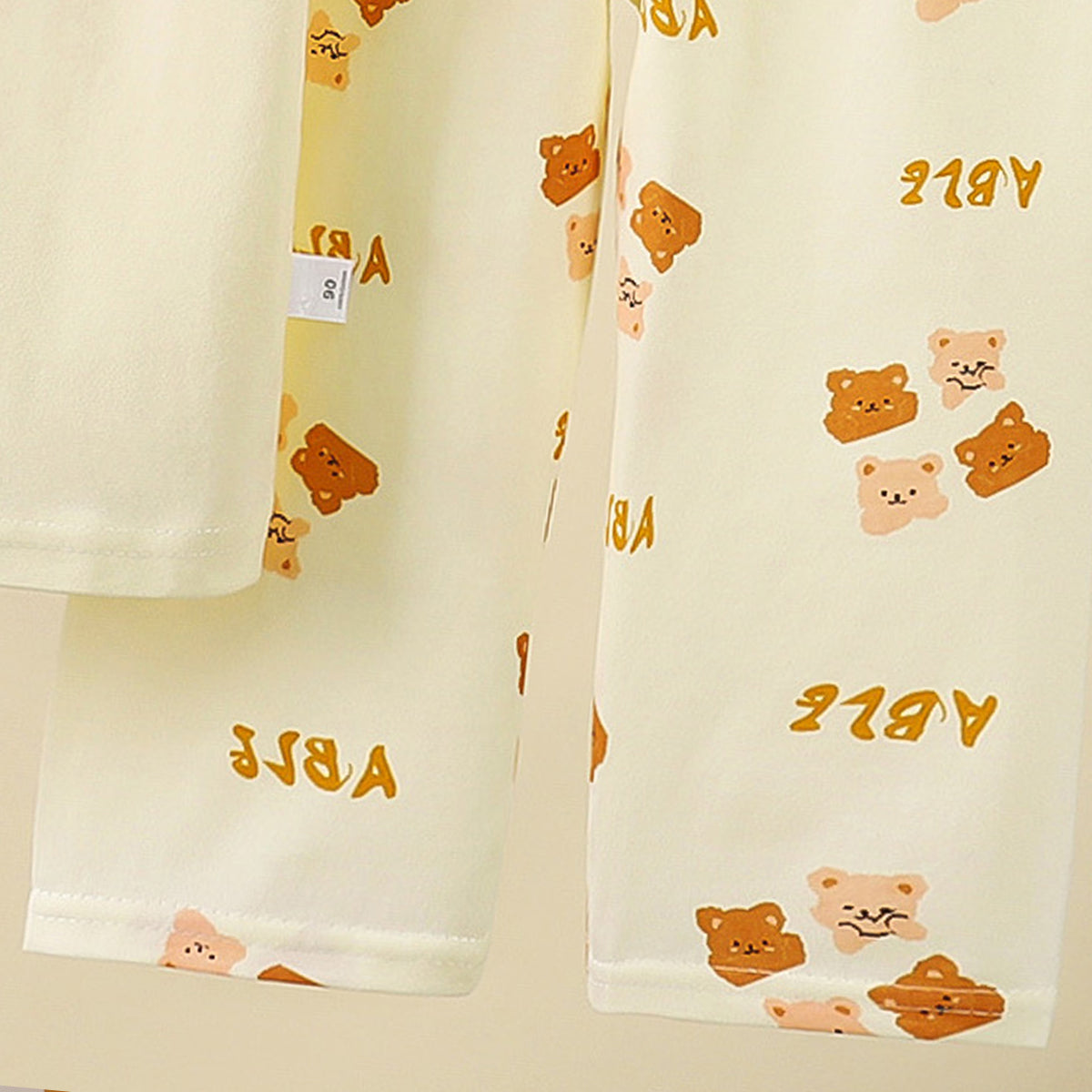 Kids Printed Short Sleeves Pure Cotton T-shirt With Trousers